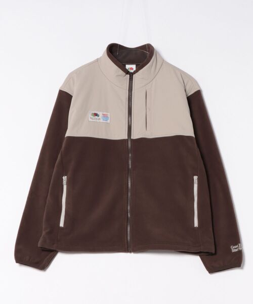 FRUIT OF THE LOOM(フルーツオブザルーム)の「COZY SOFT FLEECE BLOUSON / フルジップフリース / ブルゾン(ブルゾン・メンズ・ブラウン/アイボリー/ブラック・M/L/XL/S)」の12枚目の写真