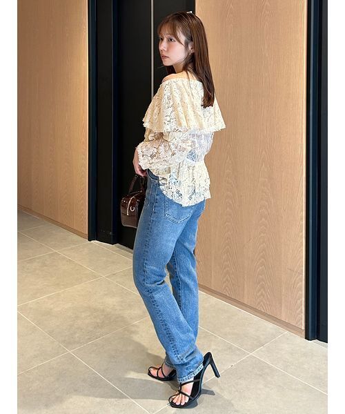 styling/（スタイリング）の「ラッフルレースブラウス（シャツ/ブラウス・レディース・アイボリー/ピンク/ブラック・F）」の19枚目の写真