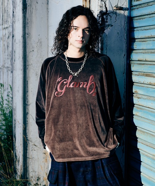 glamb（グラム）の「Spin Logo Velour Sweat / スピンロゴベロアスウェット（スウェット・メンズ・ブラック/グレー/ブラウン・S/M/L）」の13枚目の写真