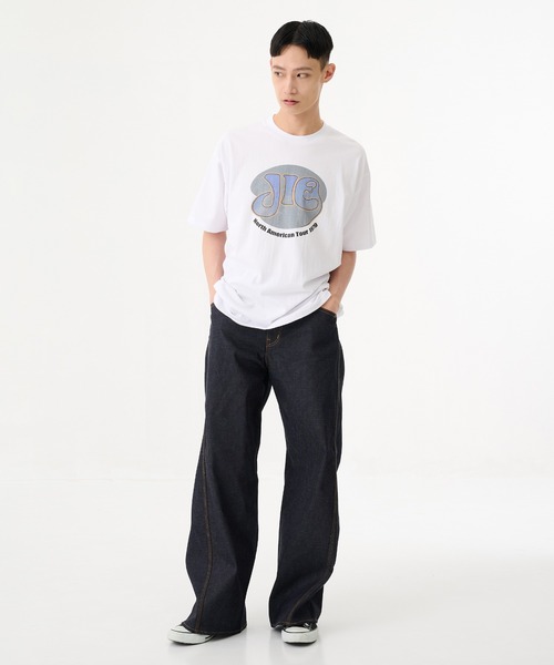 Jieda（ジエダ）の「【Jieda】3D WORK DENIM（デニムパンツ・メンズ・ブラック/インディゴブルー・1/2）」の6枚目の写真