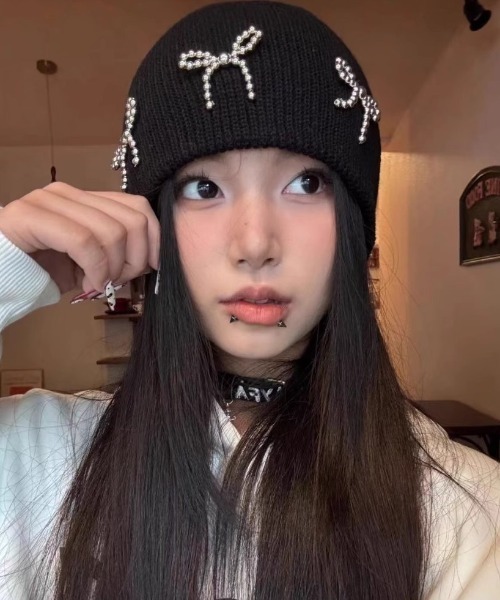 セール】メタル リボン ビーニー（ニットキャップ/ビーニー）｜DEVICE