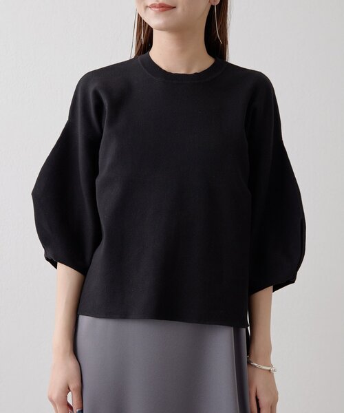 Drawing Numbers】コットン袖パフニットプルオーバー（ニット