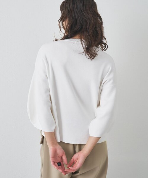 Drawing Numbers】コットン袖パフニットプルオーバー(ニット/セーター Drawing Numbers】コットン袖パフニットプルオーバー(ニット/セーター