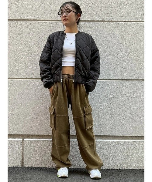 ヴィンテージソフト キルティング ボンバージャケット（その他アウター