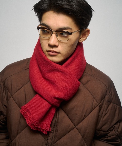 THE BOLDMAN(ザ ボールドマン)の「Short Flinge Muffler / ショートフリンジマフラー(マフラー・メンズ・ブラック/レッド/ブルー/グレー・FREE)」の15枚目の写真