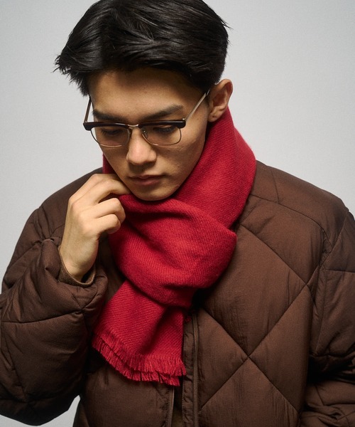 THE BOLDMAN(ザ ボールドマン)の「Short Flinge Muffler / ショートフリンジマフラー(マフラー・メンズ・ブラック/レッド/ブルー/グレー・FREE)」の17枚目の写真