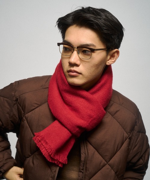 THE BOLDMAN(ザ ボールドマン)の「Short Flinge Muffler / ショートフリンジマフラー(マフラー・メンズ・ブラック/レッド/ブルー/グレー・FREE)」の19枚目の写真