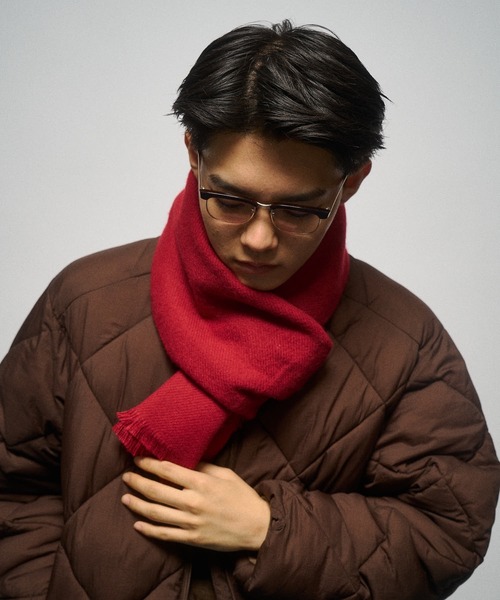 THE BOLDMAN(ザ ボールドマン)の「Short Flinge Muffler / ショートフリンジマフラー(マフラー・メンズ・ブラック/レッド/ブルー/グレー・FREE)」の21枚目の写真