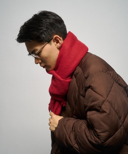 THE BOLDMAN(ザ ボールドマン)の「Short Flinge Muffler / ショートフリンジマフラー(マフラー・メンズ・ブラック/レッド/ブルー/グレー・FREE)」の22枚目の写真