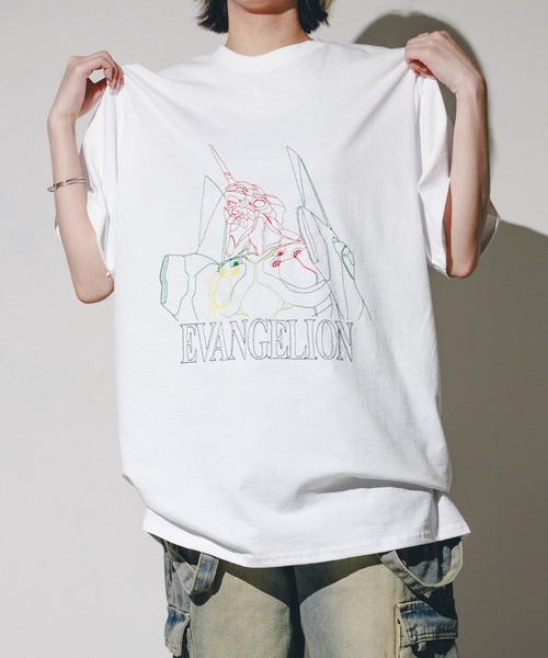 FRUIT OF THE LOOM(フルーツオブザルーム)の「《EVANGELION x FRUIT OF THE LOOM》6oz 刺繍 T(Tシャツ/カットソー・メンズ・ブラック系その他/ブラック/ホワイト系その他/ホワイト・X-LARGE)」の8枚目の写真