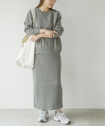 URBAN RESEARCH Sonny Label | 『WEB限定』スウェットライクニット×スカートセットアップ(ワンピース)