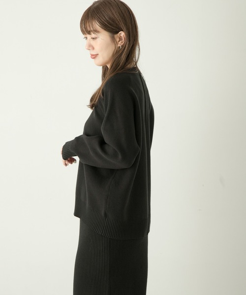 URBAN RESEARCH Sonny Label（アーバンリサーチサニーレーベル）の「『WEB限定』スウェットライクニット×スカートセットアップ（ワンピース・レディース・チャコールグレー/ブラック/ベージュ系その他・FREE）」の10枚目の写真