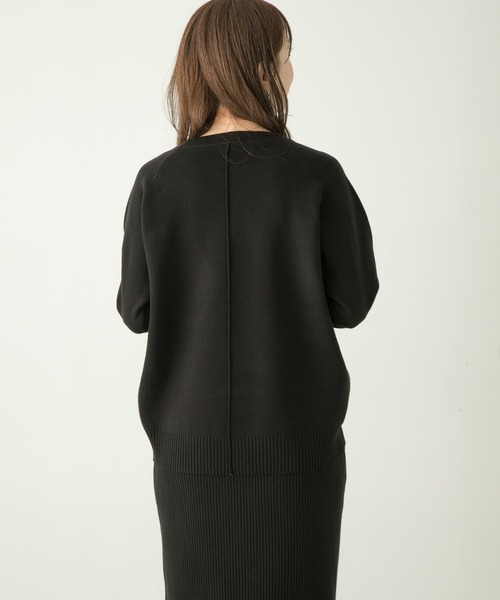 URBAN RESEARCH Sonny Label（アーバンリサーチサニーレーベル）の「『WEB限定』スウェットライクニット×スカートセットアップ（ワンピース・レディース・チャコールグレー/ブラック/ベージュ系その他・FREE）」の11枚目の写真