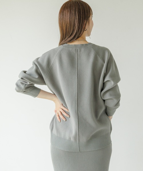 URBAN RESEARCH Sonny Label（アーバンリサーチサニーレーベル）の「『WEB限定』スウェットライクニット×スカートセットアップ（ワンピース・レディース・チャコールグレー/ブラック/ベージュ系その他・FREE）」の19枚目の写真