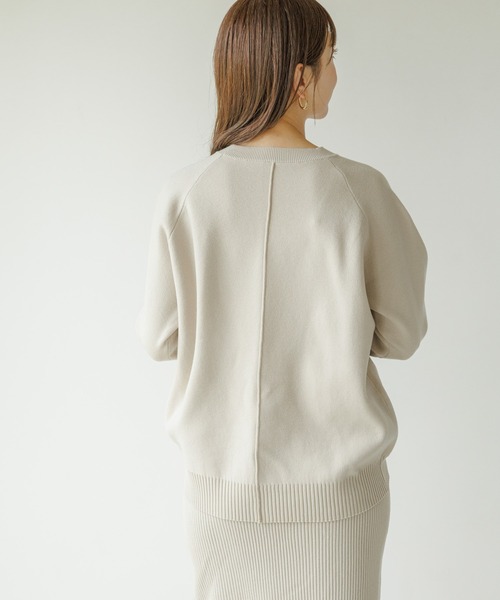 セール】『WEB限定』スウェットライクニット×スカートセットアップ