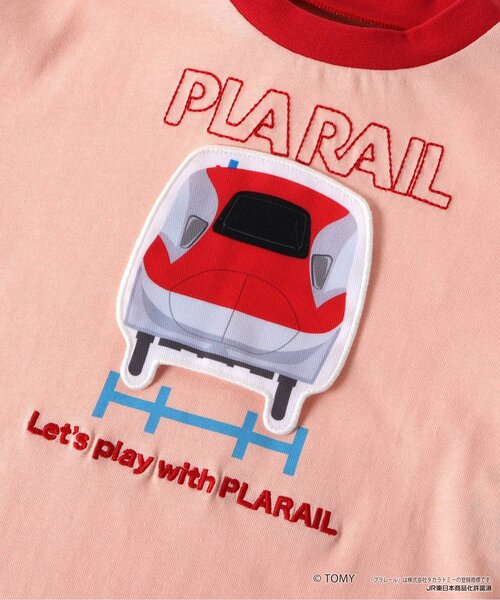BIT'Z（ビッツ）の「【コラボ】プラレール4車種長Tシャツ（Tシャツ/カットソー・キッズ・レッド/イエロー/ブルー/グリーン・90/100/110/120/80/95）」の10枚目の写真