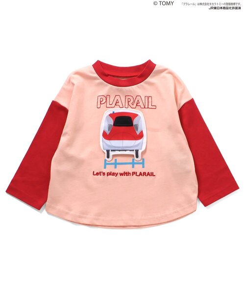 BIT'Z（ビッツ）の「【コラボ】プラレール4車種長Tシャツ（Tシャツ/カットソー・キッズ・レッド/イエロー/ブルー/グリーン・90/100/110/120/80/95）」の9枚目の写真