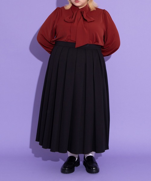 PUNYUS(プニュズ)の「リボン付きブラウス(シャツ/ブラウス・レディース・ネイビー/ホワイト/レッド・1/2/3/4)」の16枚目の写真