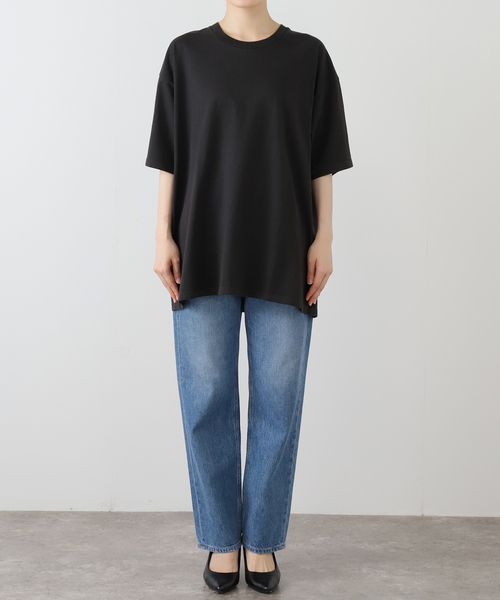 OUTDOOR PRODUCTS（アウトドアプロダクツ）の「GOAT PIGMENT DYE S/S TEE 9012（Tシャツ/カットソー・レディース・ダークブルー/チャコールグレー・LARGE/MEDIUM/SMALL/X-SMALL）」の3枚目の写真