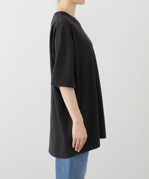 OUTDOOR PRODUCTS（アウトドアプロダクツ）の「GOAT PIGMENT DYE S/S TEE 9012（Tシャツ/カットソー・レディース・ダークブルー/チャコールグレー・LARGE/MEDIUM/SMALL/X-SMALL）」の7枚目の写真
