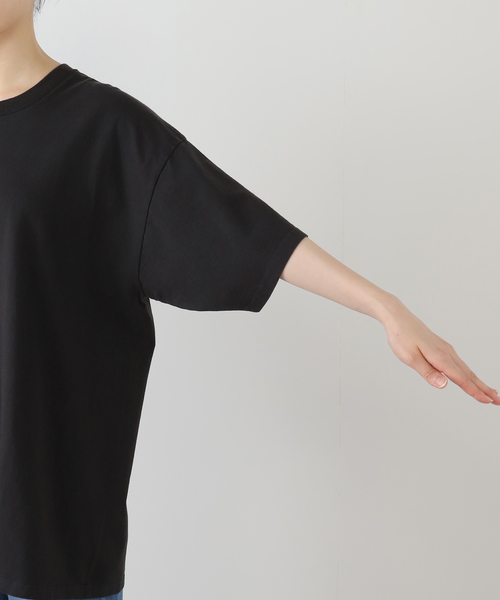 OUTDOOR PRODUCTS（アウトドアプロダクツ）の「GOAT PIGMENT DYE S/S TEE 9012（Tシャツ/カットソー・レディース・ダークブルー/チャコールグレー・LARGE/MEDIUM/SMALL/X-SMALL）」の8枚目の写真