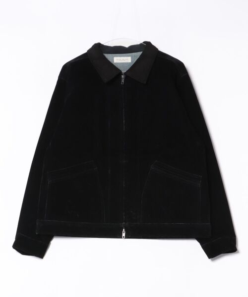 MANYMENMANYMINDS / フロッキー加工デニム/PUコーティング加工デニム/ZIPJKT