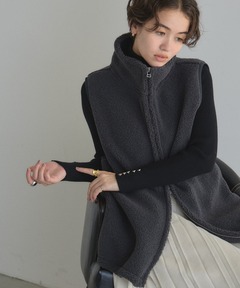 半額！タグ付新品アメリLOOP SHAGGY SHORT KNIT JACKET セール】LOOP SHAGGY SHORT KNIT JACKET（ニット/セーター