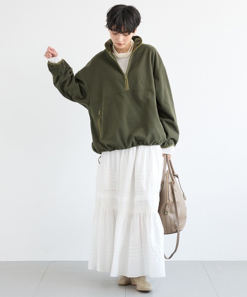 BARNYARDSTORM（バンヤードストーム）の「BARNYARDSTORM / ピンタックレースコットンスカート / ハンドウォッシャブル 【YouTube「i.style closet」紹介アイテム】（スカート・レディース・ブラック/ホワイト・FREE）」の21枚目の写真