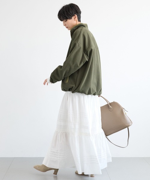 BARNYARDSTORM（バンヤードストーム）の「BARNYARDSTORM / ピンタックレースコットンスカート / ハンドウォッシャブル 【YouTube「i.style closet」紹介アイテム】（スカート・レディース・ブラック/ホワイト・FREE）」の19枚目の写真