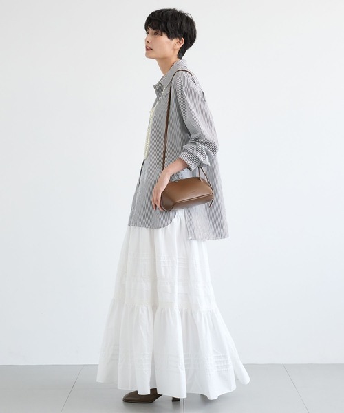 BARNYARDSTORM（バンヤードストーム）の「BARNYARDSTORM / ピンタックレースコットンスカート / ハンドウォッシャブル 【YouTube「i.style closet」紹介アイテム】（スカート・レディース・ブラック/ホワイト・FREE）」の16枚目の写真