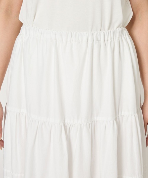 BARNYARDSTORM（バンヤードストーム）の「BARNYARDSTORM / ピンタックレースコットンスカート / ハンドウォッシャブル 【YouTube「i.style closet」紹介アイテム】（スカート・レディース・ブラック/ホワイト・FREE）」の9枚目の写真