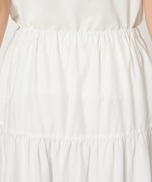 BARNYARDSTORM（バンヤードストーム）の「BARNYARDSTORM / ピンタックレースコットンスカート / ハンドウォッシャブル 【YouTube「i.style closet」紹介アイテム】（スカート・レディース・ブラック/ホワイト・FREE）」の8枚目の写真