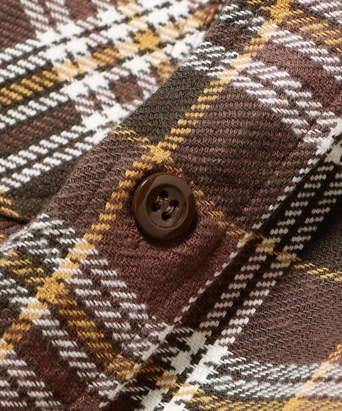 SUGAR CANE(シュガーケーン)の「SUGAR CANE / TWILL CHECK WORK SHIRT(シャツ/ブラウス・レディース・ブラウン・MEDIUM)」の6枚目の写真