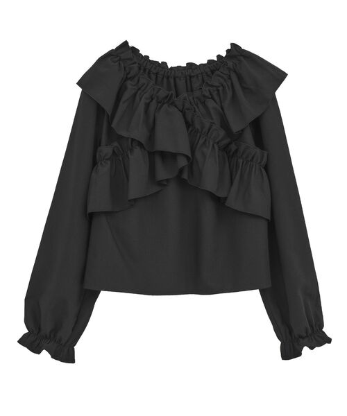 earth music&ecology（アースミュージックアンドエコロジー）の「フリルオフショルブラウス（シャツ/ブラウス・レディース・アイボリー/ブラック/チェック・FREE）」の17枚目の写真