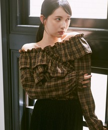 earth music&ecology | フリルオフショルブラウス(シャツ/ブラウス)