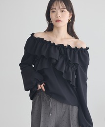 earth music&ecology | フリルオフショルブラウス(シャツ/ブラウス)