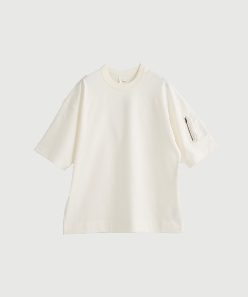 CINOH(チノ)の「【CINOH/チノ】別注CIGAR POCKET S/S TEE(Tシャツ/カットソー・メンズ・ネイビー/ブラック/ホワイト/オフホワイト/ダークネイビー・48/46/44)」の2枚目の写真
