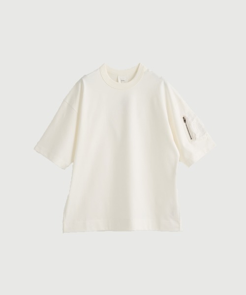CINOH(チノ)の「【CINOH/チノ】別注CIGAR POCKET S/S TEE(Tシャツ/カットソー・メンズ・ネイビー/ブラック/ホワイト/オフホワイト/ダークネイビー・48/46/44)」の3枚目の写真
