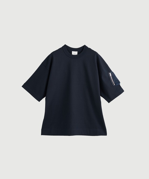 CINOH(チノ)の「【CINOH/チノ】別注CIGAR POCKET S/S TEE(Tシャツ/カットソー・メンズ・ネイビー/ブラック/ホワイト/オフホワイト/ダークネイビー・48/46/44)」の5枚目の写真