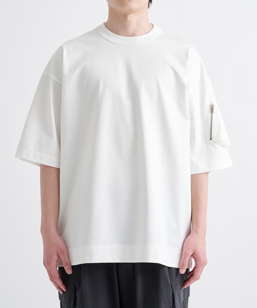 CINOH(チノ)の「【CINOH/チノ】別注CIGAR POCKET S/S TEE(Tシャツ/カットソー・メンズ・ネイビー/ブラック/ホワイト/オフホワイト/ダークネイビー・48/46/44)」の6枚目の写真