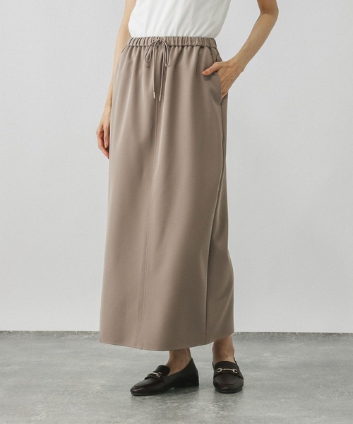 GLOBAL WORK（グローバルワーク）の「ウツクシルエットイージーIラインスカート/499665（スカート・レディース・ブラック/ブラウン系その他6/ネイビー・LARGE/MEDIUM/SMALL）」の6枚目の写真