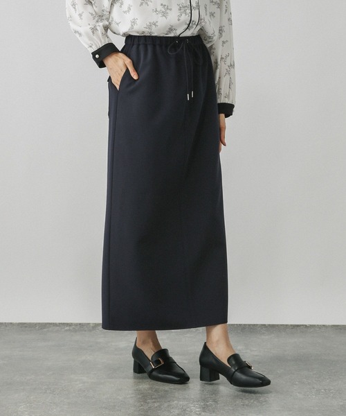 GLOBAL WORK（グローバルワーク）の「ウツクシルエットイージーIラインスカート/499665（スカート・レディース・ブラック/ブラウン系その他6/ネイビー・LARGE/MEDIUM/SMALL）」の11枚目の写真