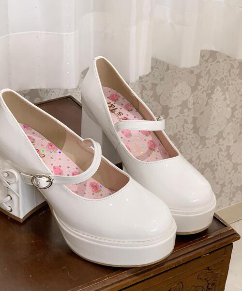 cs T&P(シーエスティーアンドピー)の「厚底ヒールレースアップパンプス(パンプス・レディース・ブラック系1/レッド系3/ホワイト系2・LL/L/M/S)」の18枚目の写真