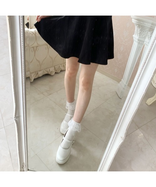 cs T&P(シーエスティーアンドピー)の「厚底ヒールレースアップパンプス(パンプス・レディース・ブラック系1/レッド系3/ホワイト系2・LL/L/M/S)」の12枚目の写真