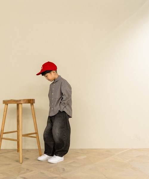 LOWRYS FARM（ローリーズファーム）の「チェックシャツＬＳ　573247（シャツ/ブラウス・キッズ・ブラウン/レッド・110cm/120cm/130cm/140cm/150cm）」の9枚目の写真