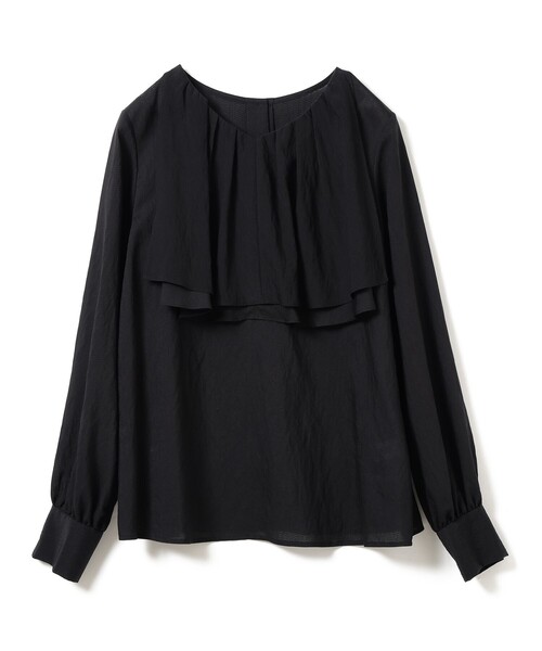 Ray BEAMS（レイビームス）の「RBS / レイヤー ラッフル ヨーク ブラウス（シャツ/ブラウス・レディース・ブラック/ホワイト・ONE SIZE）」の15枚目の写真