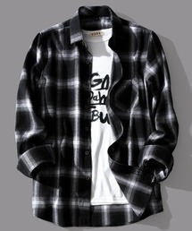 SHIBUYA Zy.（シブヤジー）の「Shadow Gridオーバーサイズチェックシャツ（シャツ/ブラウス）」