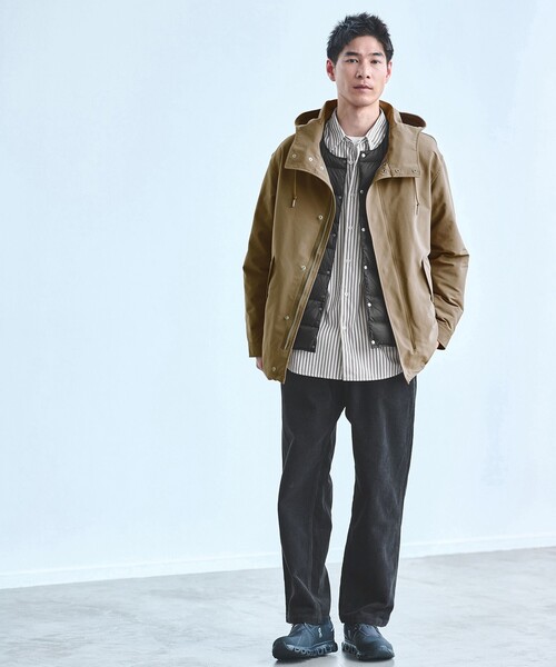 TAION 3WAY モッズ インナーダウン ブルゾン -撥水・防風