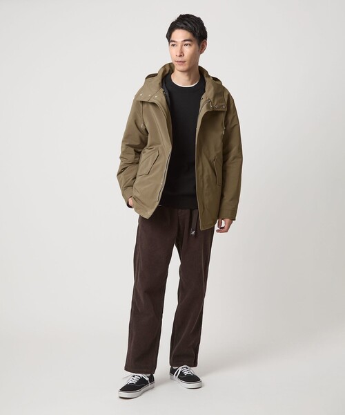 TAION 3WAY モッズ インナーダウン ブルゾン -撥水・防風