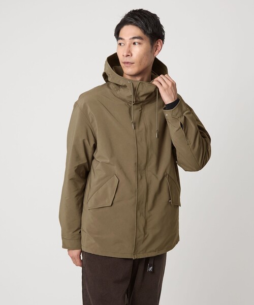 green label relaxing（グリーンレーベルリラクシング）の「TAION 3WAY モッズ インナーダウン ブルゾン -撥水・防風-（モッズコート・メンズ・ブラック/ブラウン/ダークグレー・S/M/L/XL）」の11枚目の写真